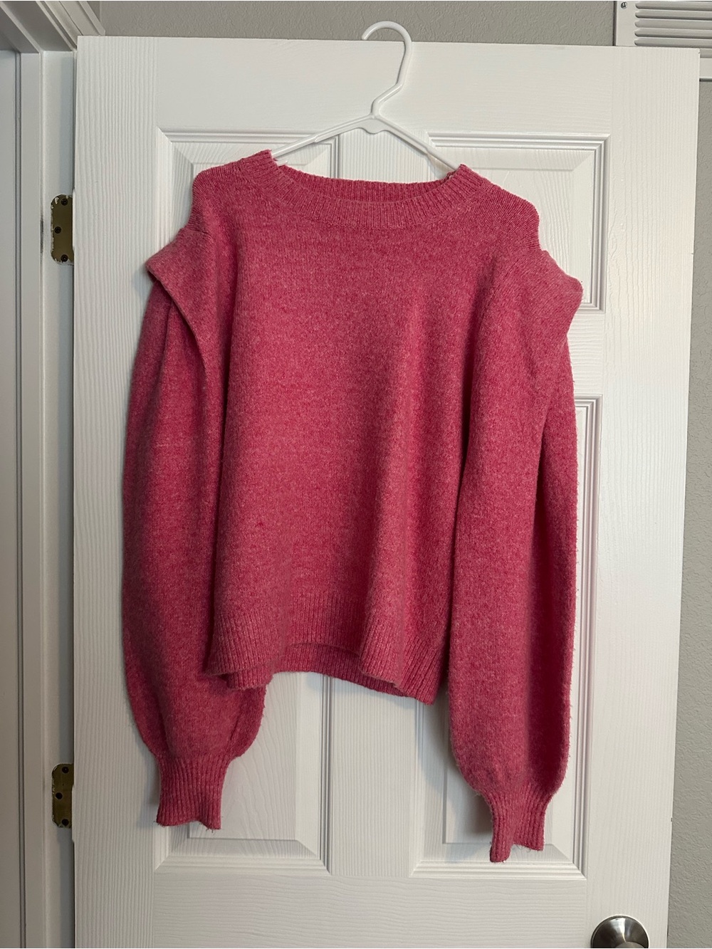 Molly Bracken Rose-Pink Crewneck Sweater